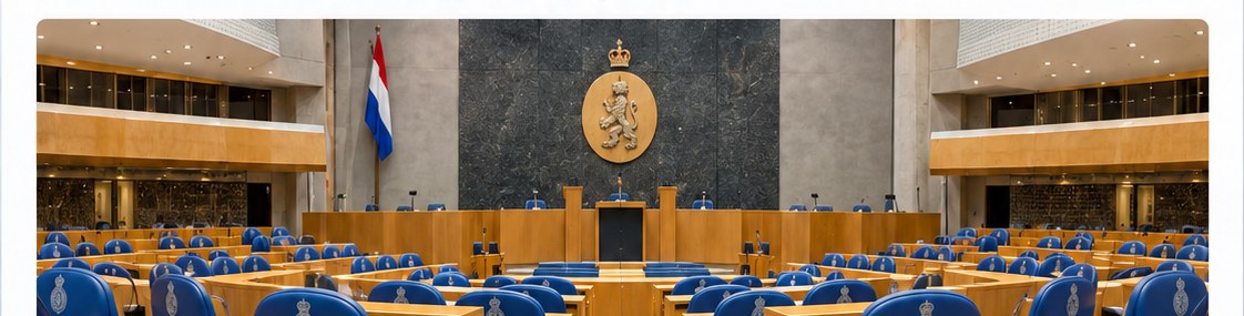 De plenaire zaal van de Tweede Kamer.